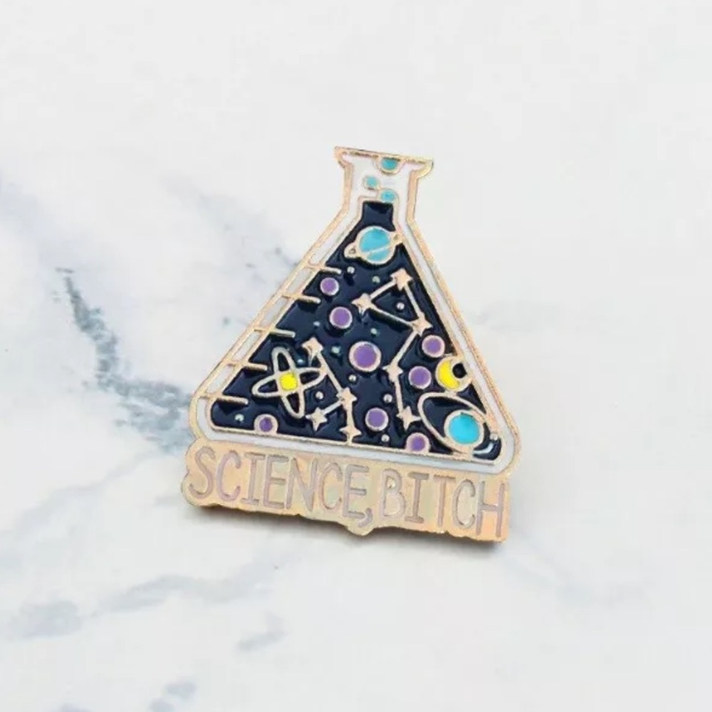 Science Beaker Enamel Pin - Picture 2 of 6